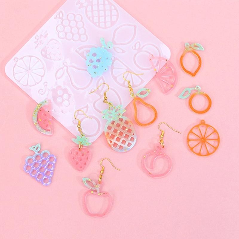 Earrings Silicone Molds Crafting Tools Silicone Pendant Moulds Keychain Mold Perfect Gift for Jewelry Making Enthusiasts