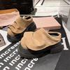 Ladies Shoes Brand Closed Toe Women's Slippers Fashion Retro Style Casual Slippers Women New Best Seller Platform Slippers