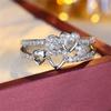 Adjustable-size Alloy Heart-shaped Ring