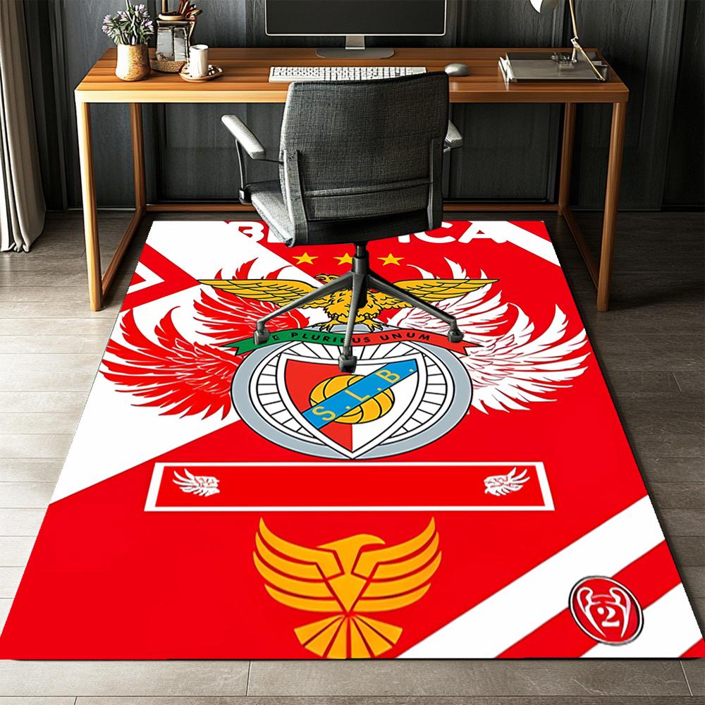 S.L. Benfica Printed Carpet,Rug,for Office Chair Living Room Bedroom Kitchen Room Decor Gifts.