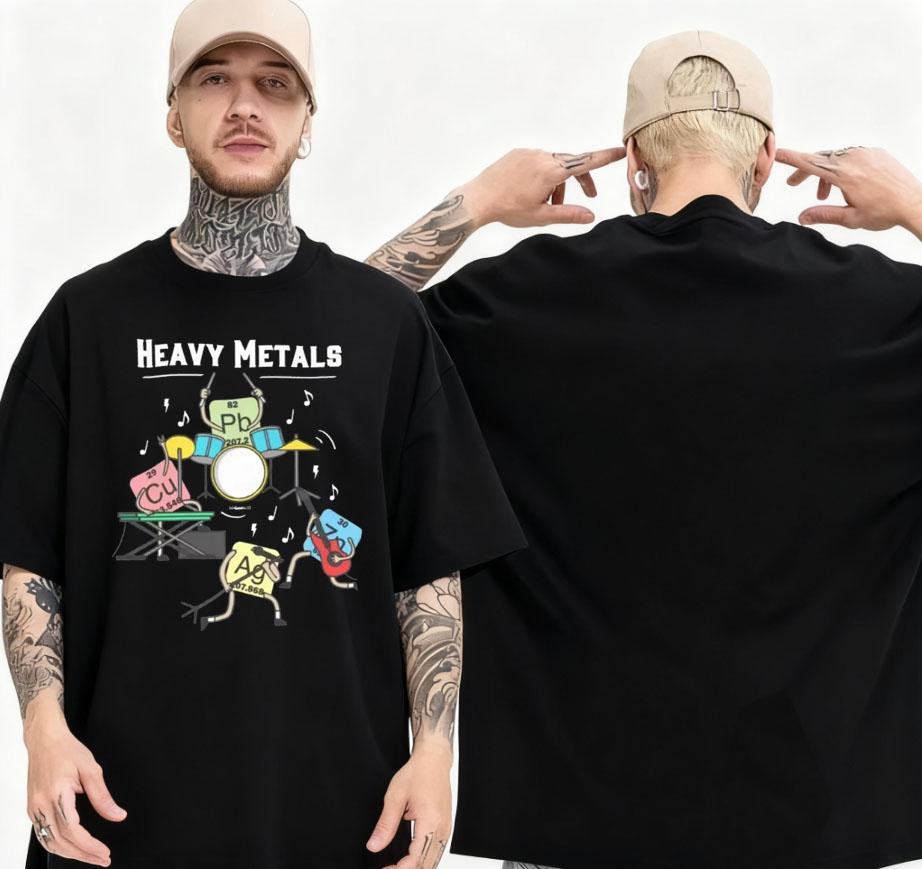2025 Summer Heavy Metal Rock Chemical Tshirt Mens Oneck Oversized Street Dress Retro Pure Cotton Harajuku Tshirt
