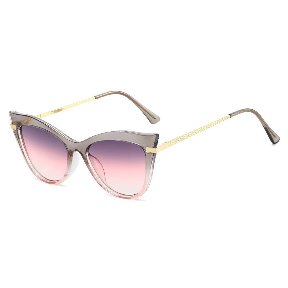 Chic Cat-Eye Sunglasses: Trendy European & American Style, High-Class Versatile Outdoor Sun Protection for Women