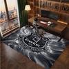 Everton Football Print Crystal Velvet Rug, Comfortable Water Absorbent Non Slip Indoor Floor Carpet