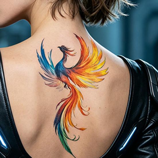 Huaqianguhh 5 Sheets Butterfly Tattoo Stickers, Waterproof Temporary Flower Tattoos, Colorful Face Body Tattoos for Parties Night Club Music Festival