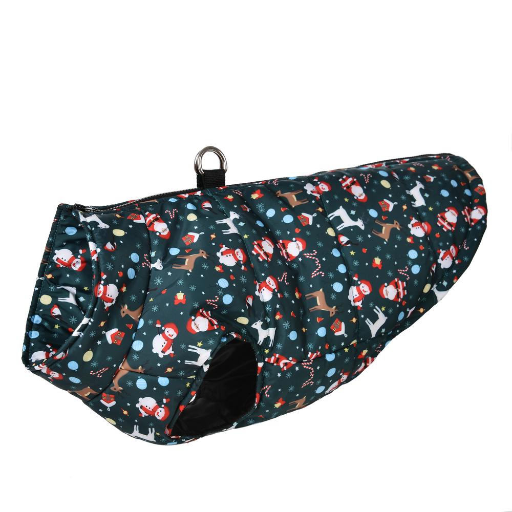 Autumn Winter Warm Dog Clothes For Small Large Dogs Waterproof Windproof Leopard Christmas Butterfly Pet Jacket Labrador Costume