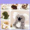 Adoráveis Brinquedos de Pelúcia de Animais Panda, Coala, Preguiça, Hamster, Alpaca, Dinossauro, Tecido de Pelúcia Curta, Enchimento de Algodão PP, Decoração de Quarto, Presente para Crianças