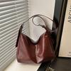 Pu Tote Bag For Women With Car Stitching Style In Large Capacity For Daily Use