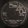 7inch Record STEVIE WONDER  Dont Know Why I Love You TMG690 Tamla Motown 1971 UK SoulFunk Used