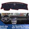 For Hyundai Tucson NX4 2022 2023 2024 Dashboard Cover Board Anti-Slip Mat Protect Pad Car Accessories Sunshade Carpet Rug