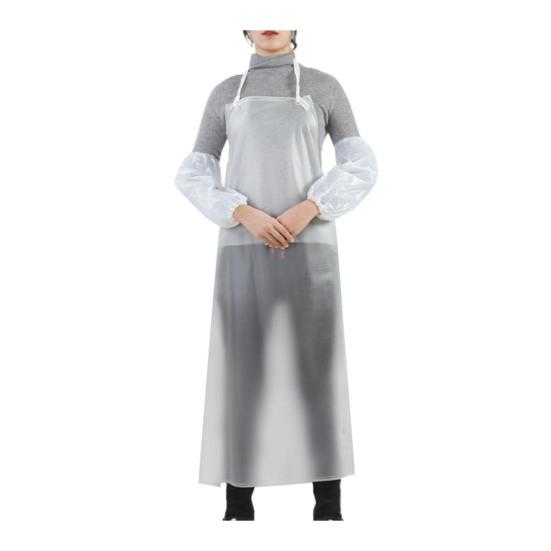 Waterproof Transparent PVC Apron 43" X 31" Unisex Heavy Duty Aprons Clear Plastic Oil Stain Resistant Aprons for Kitchen