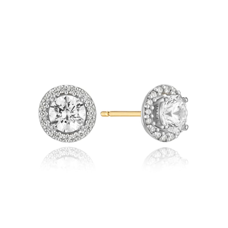 Hyeres-lor Essence Silver (W) Tennis 2Way Earrings White HL4E32415W9XXX