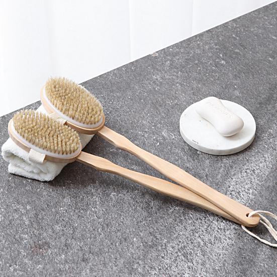 Brosse de bain à long manche, bulles abondantes, poils doux, séchage rapide, manche amovible, brosse corporelle, outil de bain