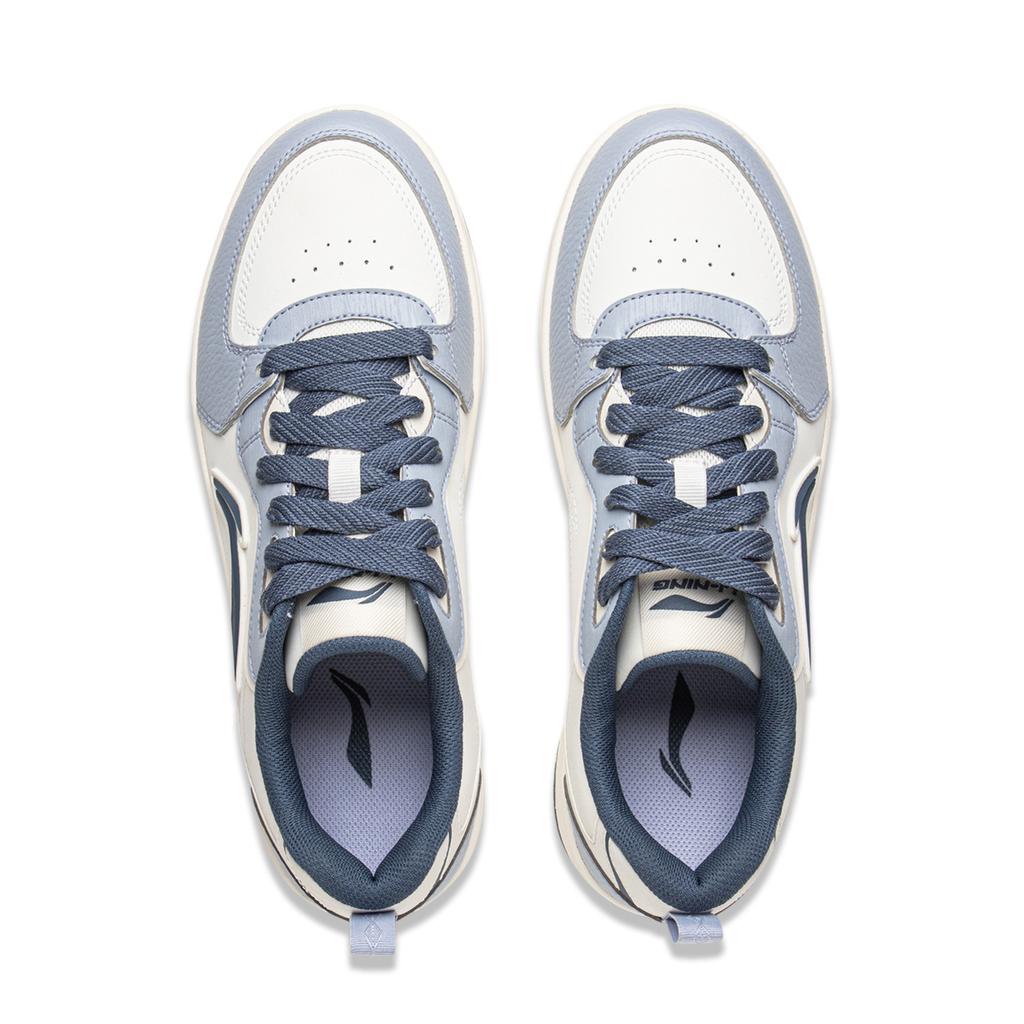 Li Ning Tianji Soft Low Top Skateboard Shoes Men's White Blue AGCV341-4