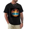 Atlantic Ocean Beach Sunset Tie Dye Tshirt Quick Dry Light Sports Tshirt