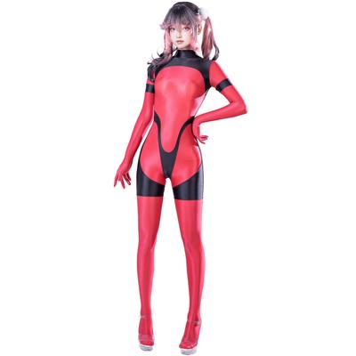 Full Body Sexy Cosplay Smooth Shiny Dance Tights [LOST-G] Tights, Costume, Pantyhose, (RED, XL)