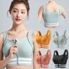 Women's High-Impact Anti-Sagging Zipper Sports Bra - Side Support Running & Yoga Vest