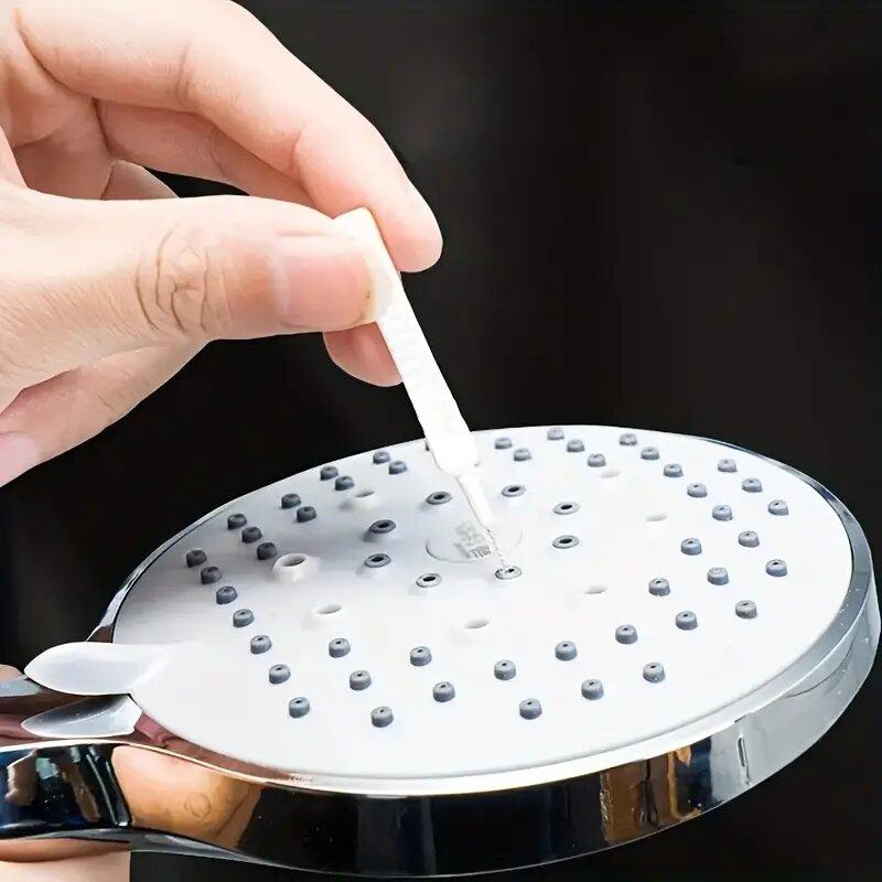 Phone Hole Shower Head Cleaning Brush For Kitchen Toilet Spout Washing Spin Scrubber Bathroom Nozzle Gap Brush Anti Clogging Hole Gap  Accessories