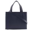 Bolsa de Ombro 2WAY MC1739 vintage Azul Marinho Pele de Bezerro Mulher Usada