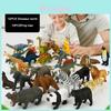 12 Pezzi Giocattoli per Bambini Piccole Figure di Plastica Set Completo Zoo Marino Animale Safari Per Apprendimento Divertimento