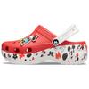 Pantofi cu găuri confortabili și versatili Mickey pentru femei, roșii