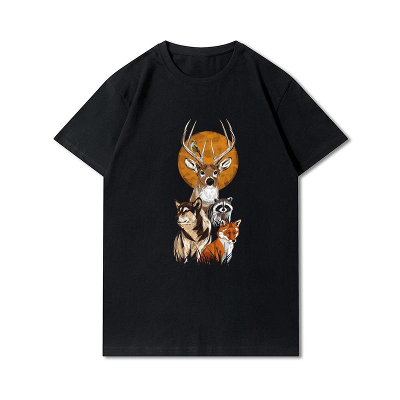 Maglietta Harajuku in cotone di alta qualità da uomo taglie forti, maglietta anime, maglietta stampata, scollo rotondo estivo, magliette casual in cotone