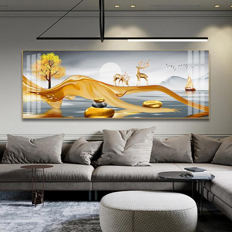 Black Golden Rose Flower Butterfly Abstract Wall Art Canvas Painting Poster Print Horizonta Picture for Living bedRoom Decor