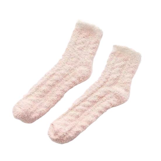 Damen Flauschige Socken Winter Weiche Warme Hausschuhe Gemütliche Fleecegefütterte Hausbodensocken Verdickte Thermische Schlafsocken
