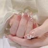 Pure Handmade Phototherapy Manicure Warm Elf Ice Flower Wear Nail Finished Product Reusable Manicure Patch