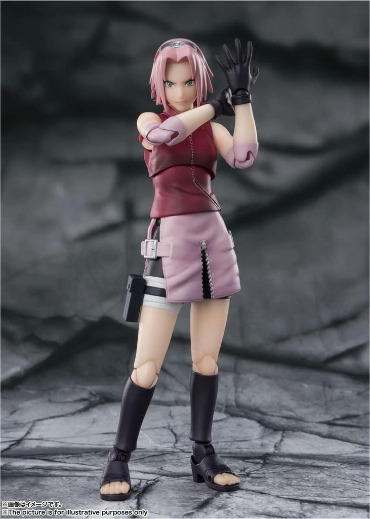 TAMASHII NATIONS NARUTO Shippuden Sakura Haruno Kampfgeist Ungefähr 135 mm ABS PVC Bemalt Bewegliche Figur S.H.Figuarts - - Meister's -