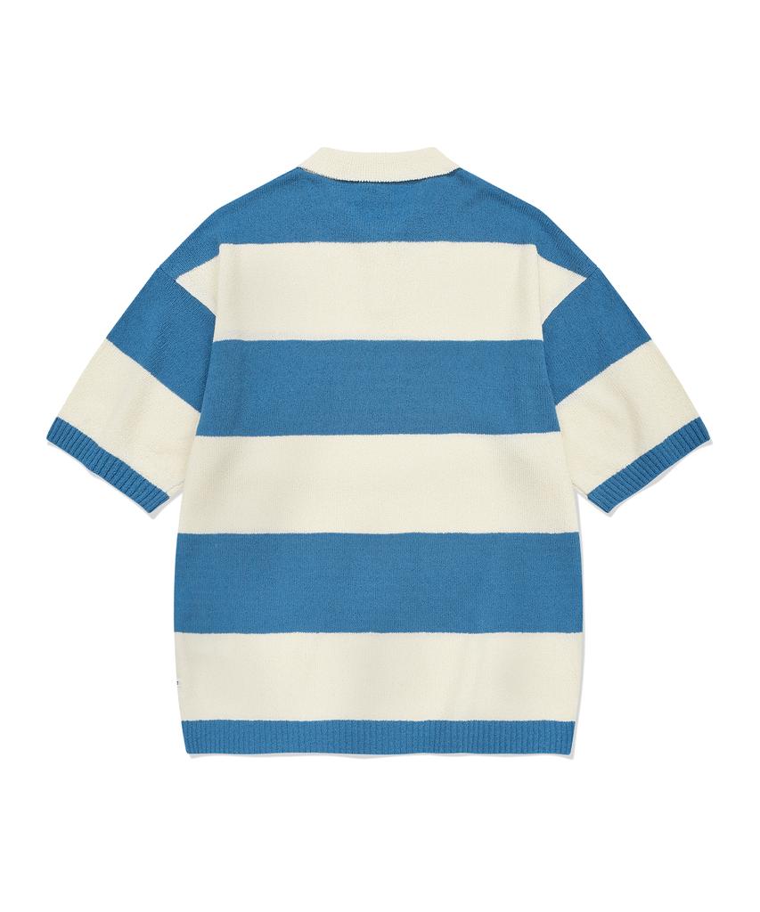 COVERNAT Rugby Half Knit Blue