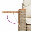 Garden Sofa Set 9 Pieces Beige Poly Rattan