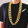 Performance Props Men Exaggerated Necklace Sweater Chain Fashion Jewelry Punk Thick Chain Necklace