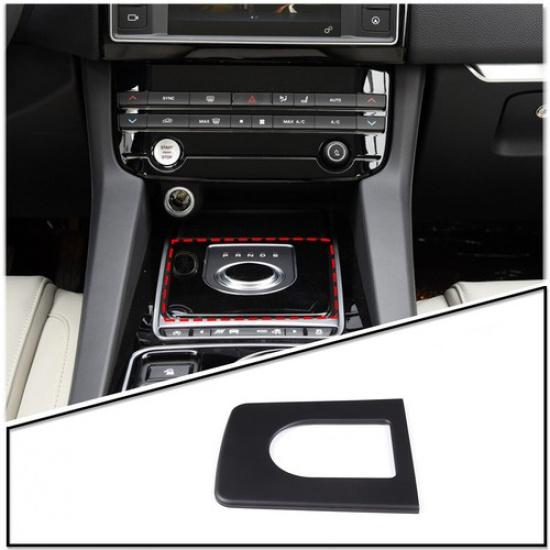 Matte Black Car Gear Shift Panel Cover Trim For 2016-19 Jaguar F-Pace XE