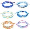 3 Stuks/Set Boheemse Handgemaakte Gevlochten Touw Schelp Armband voor Vrouwen Mode Zomer Strand Westkust Stijl Gebreide Armbanden Sieraden