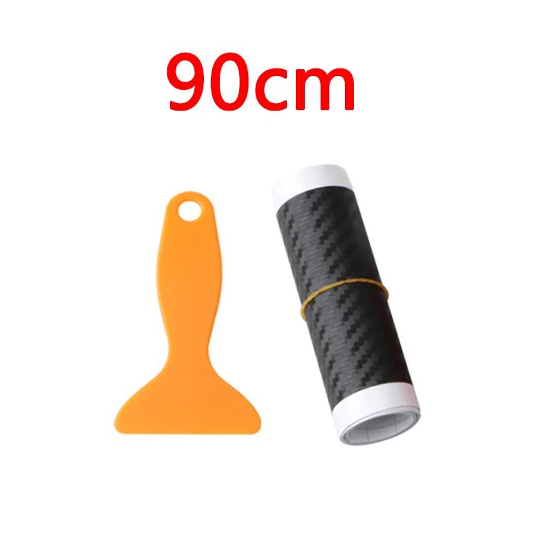 90/104cm Car Rear Bumper Sticker Carbon Fiber Protective Pad Anti-Scratch Cover Car Edge Board Scuffproof Decal Strip
