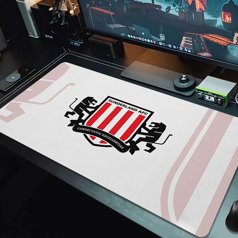 Logo du Sunderland Association Football Club Grand Taille Tapis de Souris Grand Coussin de Table de Jeu Antidérapant Ordinateur Portable Tablette Grand Tapis de Souris XXL Tapis de Jeu pour Mini PC