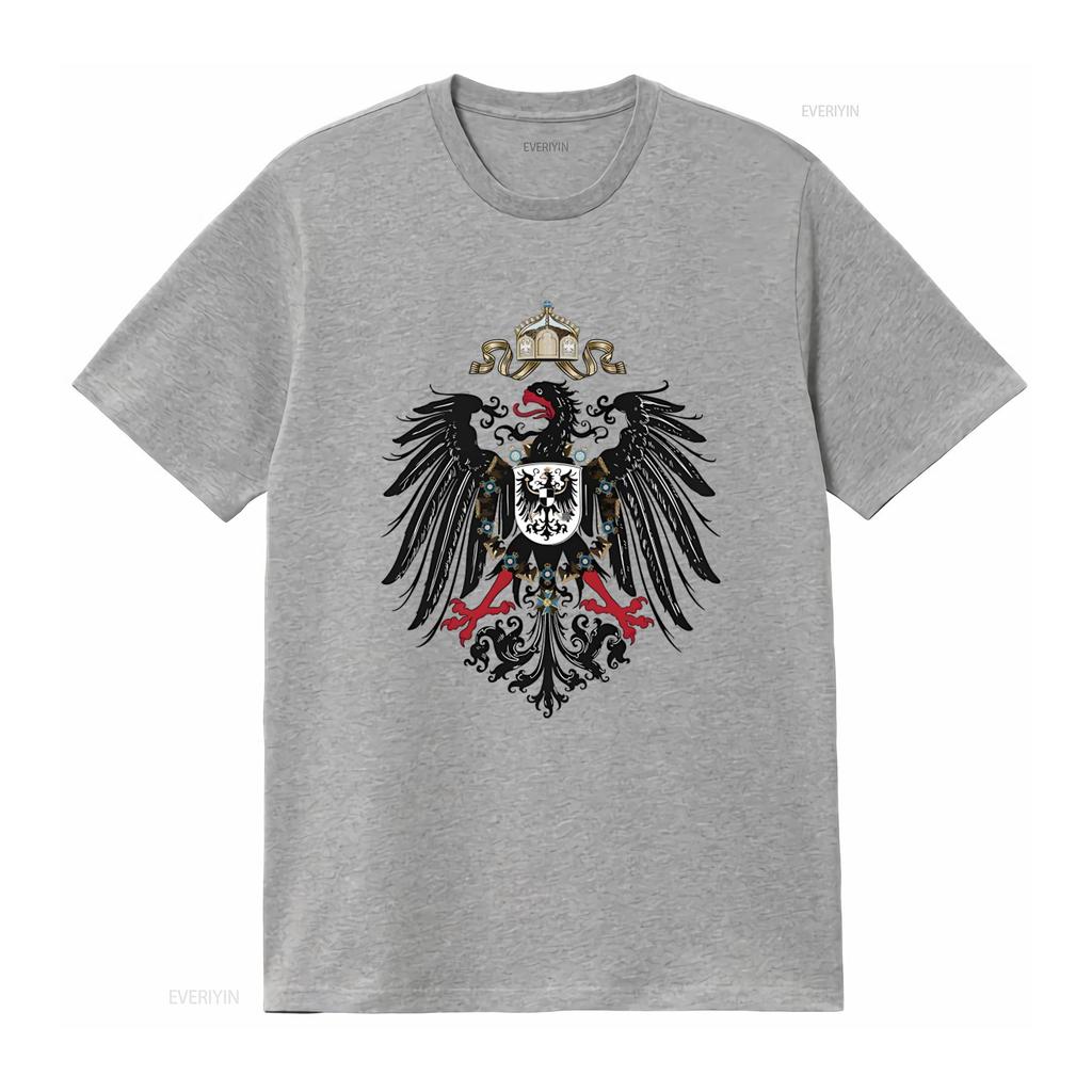 Prussian Eagle T Shirt Germany Sovereign Sign Print Unique Design for Men and Women Vintage Washed Versatile Stylish Casual