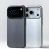Stilvolle Galvanisierung 3D-Gepäckstreifen für Magsafe Hülle für iPhone 17 16 15 14 Pro Max Stoßfest Kabelloses Laden Schlanke Matte Hülle