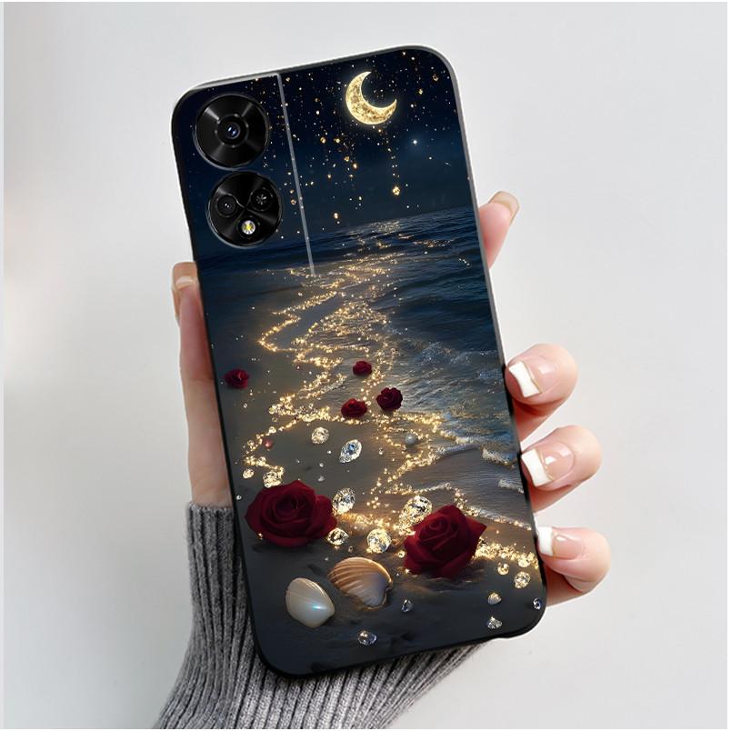 För TCL 50 5G / 50 SE Fodral Söt Kanin Mjuk Svart Silikon Baksida För TCL 50SE Telefonfodral TCL50 XE NxtPaper 5G Fodral Fundas
