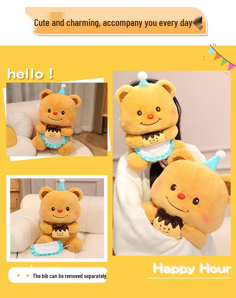 Cute Little Bear Plush Toy: Birthday Gift & Hugging Pillow