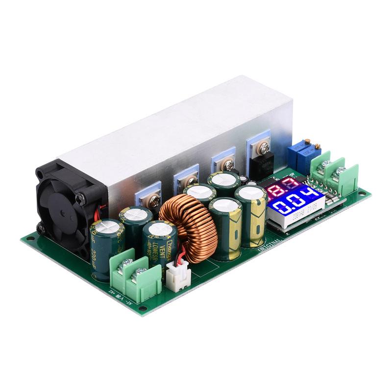DC12-80V 20A Einstellbares Buck-Konstantstrom-Konstantspannungs-Modul mit Spannungs- und Stromanzeige 600W Buck-Wandlermodul
