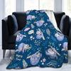 Cartoon Sloth Flannel Throw Blanket Cute Wild Animals Lazy Sloth Blanket for Bed Sofa Couch Warm Lightweight Super Soft Blanket