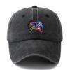 Game Console Patterned Baseball Cap, Unisex Curved Brimmed Cap, Fashionable and Versatile Daily Wear Duckbill Cap, Holiday Gift