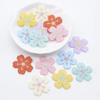 20 Stück 25mm Kirschblüten Blumen Applikation für DIY Kleidung Hut Schuhe Nähen Aufnäher Kopfschmuck Haarspangen Deko Zubehör