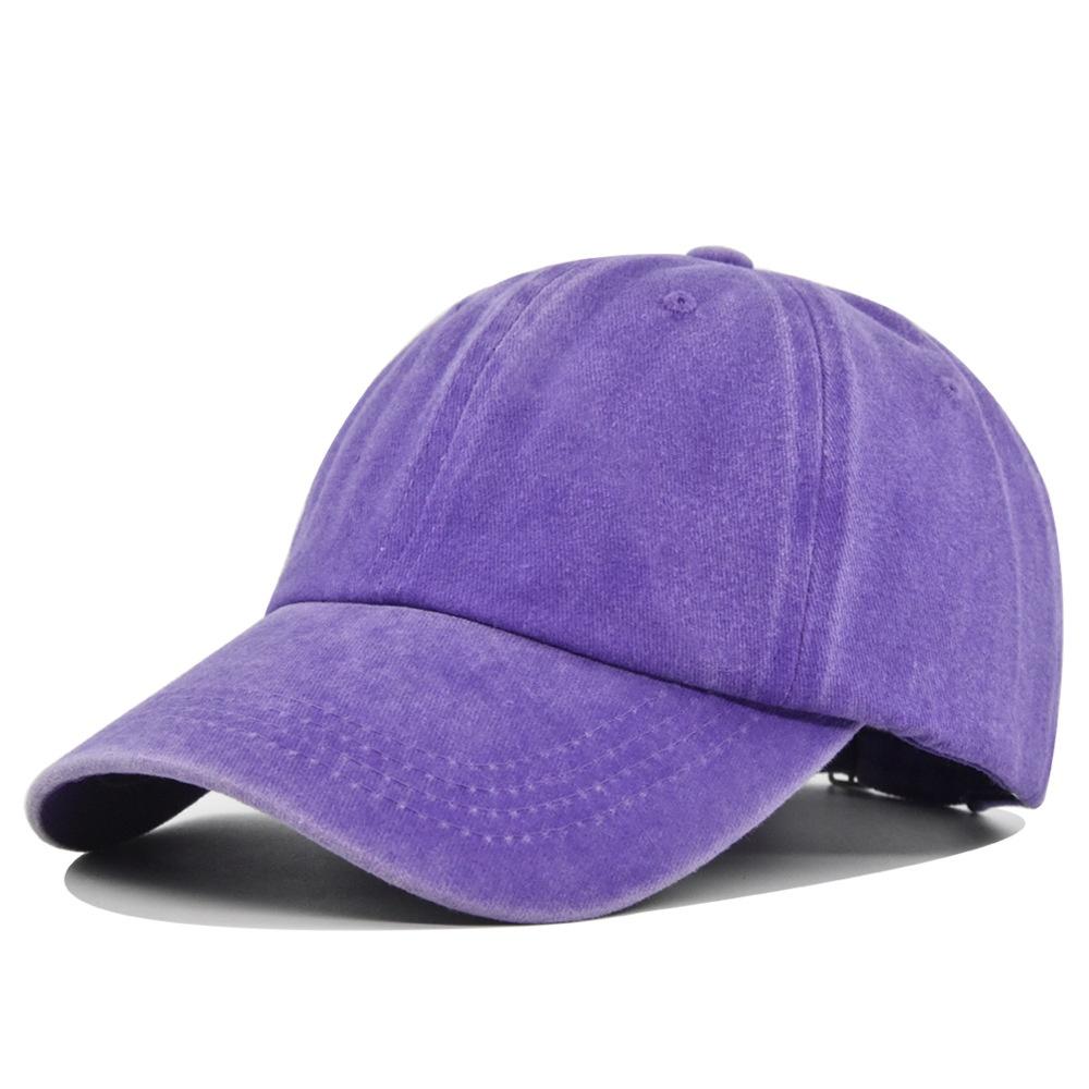 Unisex Baseball Cap Washed Adjustable Sun Hat Soft Top Peaked Hat Men Women Trucker Hat Vintage Outdoor Running Hat Adjustable