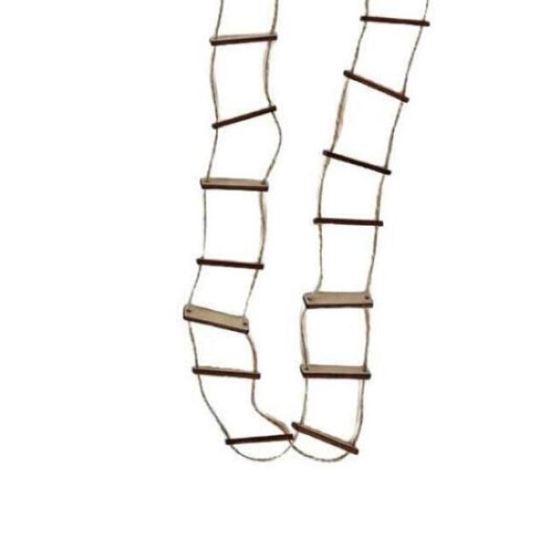 Mini Wooden Rope Ladder Miniature Ladder for Gnomes Decors,Microlandscape Fairys Gardens DIY Crafts Gnomes Accessories