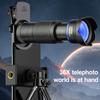 Mini Telescópio para Celular 36x de Ampliação Lente Clara Portátil para Caminhada ao Ar Livre Observação de Pássaros