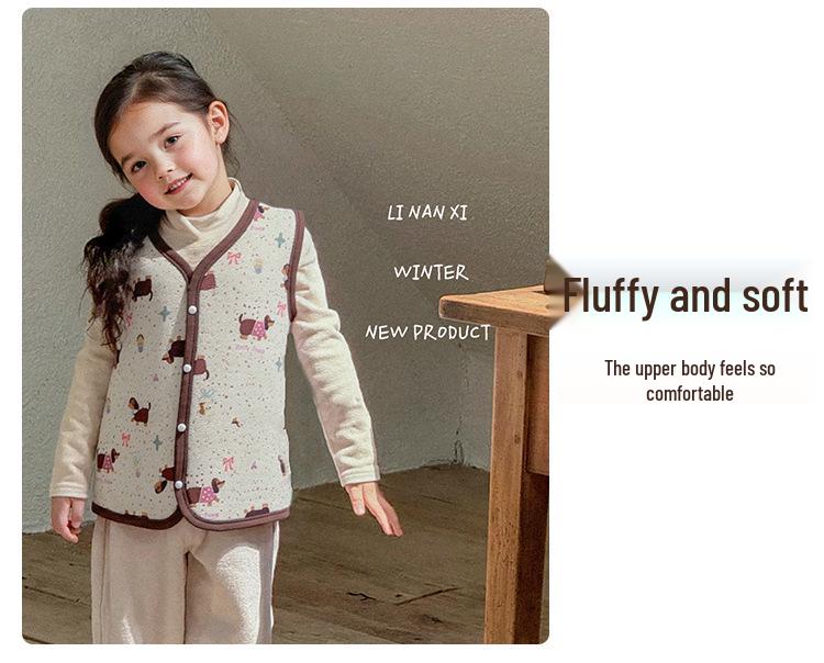 88282 Kids' Autumn/Winter Cotton Vest - Sleeveless Jacket for Boys and Girls