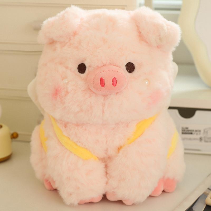 Cute Rabbit Cartoon Pig Plush Toys Electric Moving Stuffed Dolls with Fly Butterfly Bee Lovely Animal
