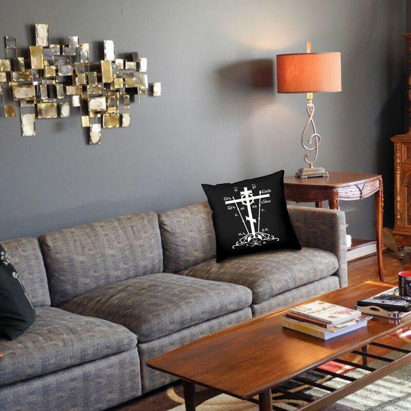 Cool Golgotha Cross Orthodox Church Square Throw Pillow Case Home Decorative 3D Two Side Print Cushion Cover For Living Room